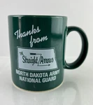North Dakota Army National Guard Straight Arrows Ceramic Coffee Tea Mug 3/4". Fixed Price $10.99.