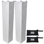 (2) Prox 4.92FT White Lycra Cover Sleeves For Quad Truss Segments. Fixed Price $65.40.