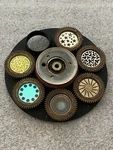 Clay Paky Miniscan Wheel With Glass Gobos. Fixed Price $74.99.