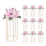 Wedding Flower STAND,10PCS 23.62-INCH Column Stand,floral Stands W/acryli. Fixed Price $160.00.
