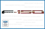 18 - 20 Ford F150 Tailgate Insert Decals Letters Stickers American Flag FG1R9. Fixed Price $18.96.