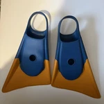 Churchill Makapuu Swim Fins Yellow/blue, Lg (11-12.5 Us). Fixed Price $69.00.
