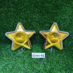 Vintage Chrome Star Fog Lamp Amber 12V Pair Motorcycle Car Auxiliary. Fixed Price $225.00.