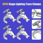 Truss Clamps Dj Lighting Global Mount Heavy Duty Alloy 330LBS 4PCS. Fixed Price $31.31.