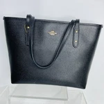 Coach City Mini Tote Bag Black Leather G2180-22967. Fixed Price $89.95.