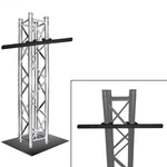 Global Truss 8.20FT Square Dj Segment SQ-4113 W/ Base Plate + Tv Mount. Fixed Price $751.40.