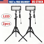 2PCS Adjustable 15,000LM Led Work Lights With Foldable Tripod Stand Base 6500K. Fixed Price $36.99.
