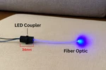 3D Printed Led Light Pipe Fiber Optic Adapter/coupler 3MM To 5MM. Fixed Price $13.00.