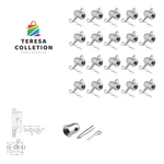 20PACK Half Conical Coupler With Clips Pins For Stage Truss Bed Plate Fit F31.... Fixed Price $89.99.