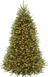 National Tree Company 7FT Dunhill Fir Pre-lit Artificial Christmas W/ Stand. Fixed Price $125.00.