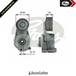 Alternator Belt Tensioner Pulley For G-wagon 461 09- CHOICE2/2 G280 G300 3.0. Fixed Price $175.48.