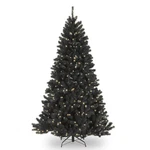 National Company Pre-lit Artificial Full Christmas Tree, 7FT 6IN, Black. Fixed Price $95.77.