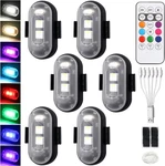 Wireless Rechargeable Strobe Led Lights With Remote Control, 8 Colors Waterproof. Fixed Price $15.99.