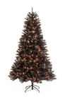 National Company 7.5 Ft Pre-lit Artificial Full Christmas Tree, BLACK.A/EB3. Fixed Price $300.00.