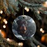 Rottweiler Collectible Ceramic Christmas, Holiday ORNAMENT-F101. Fixed Price $10.99.