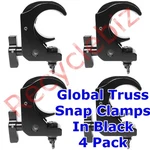 Global Truss Snap Clamp Black New! (4 Pack) Use With 2" Od Pipe Quick And Easy!. Fixed Price $93.95.