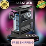 Computer Tower Stand - Adjustable Pc Cpu Holder Cart With Charging. Fixed Price $52.49.