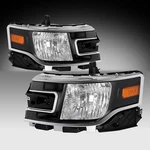 2013-2019 Ford Flex Black Halogen Headlights Replacement Lamps L+r Pair. Fixed Price $220.99.