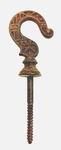Hanging Oil Kerosene Lamp Ceiling Hook Cast Iron W/ Embossed Design. Fixed Price $20.00.
