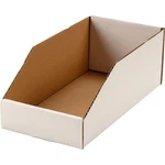 Global Industrial Open Top Corrugated Bin Box 6"W 12"D 4-1/2"H White Lot Of. Fixed Price $41.65.