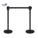 Crowd Control Set Of 2-BLACK With 16.4FT Retractable Belt,d. Fixed Price $144.71.