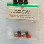 Radio Shack 272-340 Subminiature Lamp Holder (2) With Red & White Lenses. Fixed Price $10.75.