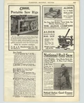 1921 Paper National Surface Guard Co Railroad Aldon Portable Saws. Fixed Price $14.99.