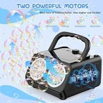 Automatic Bubble Machine Upgrade Blower W/2 Fans, Portable Maker. Fixed Price $24.89.