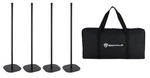 Rockville Saber X4 Black Stands For Lights+travel Bag (4 Pack). Fixed Price $121.46.