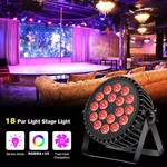 Xpcleoyz 4PCS 18 Led Flat Par Aluminum Alloy Rgbwauv Stage Lights Dj Disco. Fixed Price $350.99.