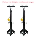Heavy Duty Crank 19 Ft Stage Lighting Truss System STAND-2PCS. Fixed Price $1900.95.
