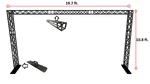 Black Truss Arch Kit 19.7FT Width Mobile Portable Dj Lighting System Metal. Fixed Price $1499.99.
