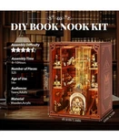 Book Nook Kit Global Library With Led Light Diy Miniature Dollhouse Dual Power. Fixed Price $20.09.
