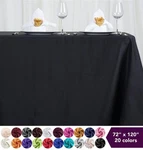 Pcs 72X120" Polyester Rectangle Tablecloth Wedding Party Catering Linen. Fixed Price $130.44.