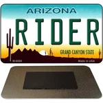 Rider Arizona State License Plate Tag Magnet M-6099 3.5" X 2" (m). Fixed Price $20.45.
