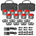 Chauvet Dj Codotils 8-PACK Of Coin-sized Led Illuminator Lights W Case. Fixed Price $392.40.
