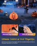Halloween Fog Machine Pumpkin 12 Led Colors Bluetooth Speaker Remote Control. Fixed Price $109.00.