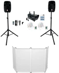 Rockville RPG102K Dj Kit W/10" Speakers+mic+stands+facade+up Lights+led Fogger. Fixed Price $514.90.