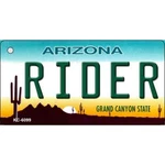Rider Arizona State License Plate Tag Key Chain KC-6099. Fixed Price $14.95.