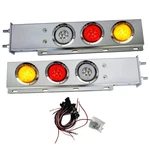 30" Chrome Steel Mudflap Hanger 30LED Light Bar 2.5" Bolt For Semi Truck Trailer. Fixed Price $186.01.