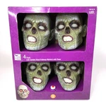 Halloween Gemmy Zombie Heads Prop Animated Led Pathway Timer Nib Works Decor. Fixed Price $129.95.