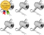 6PACK Aluminum Half Conical Coupler With Clips Pins For Stage Truss Bed Plate Fi. Fixed Price $38.99.