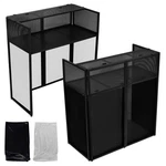 Portable Dj Facade Booth Stand With White & Black Scrim For Party. Fixed Price $123.82.