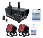 2) American Dj Mod Stq Compact Led Dmx Par Wash Lights W/remote+fogger+juice. Fixed Price $544.80.