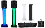(2) Rockville RPG10 10" Powered Active 600 Watt 2-WAY Dj Speakers+totem Stands. Fixed Price $689.80.