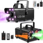 Fog Machine Smoke With 13 Colorful Led Lights Effect Auto Mode 4000CFM. Fixed Price $36.99.