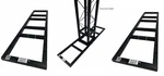 Two (2) 11"X40" Flat Metal Frame Base For 8"X8" Black Trussing Bolted Box. Fixed Price $149.99.