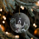 Border Collie Collectible Ceramic Christmas, Holiday ORNAMENT-F101. Fixed Price $10.99.
