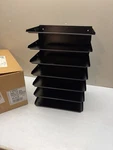 Black Metal Desk Top Organizer Horizontal Tray Vintage Mmf Industries 7 Letter. Fixed Price $20.00.