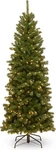 National Tree Company 6 Ft Pre-lit North Valley Spruce Slim Artificial Christmas. Fixed Price $111.00.